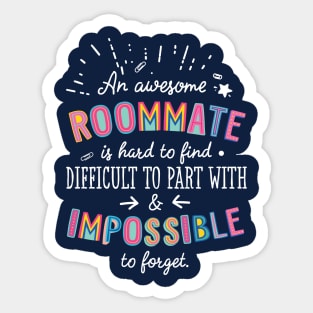 An awesome Roommate Gift Idea - Impossible to Forget Quote Sticker